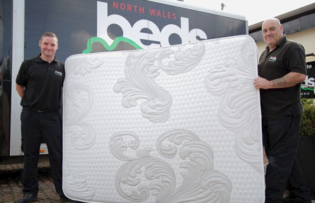 Celyn mattress being delivered by the team at North Wales Beds