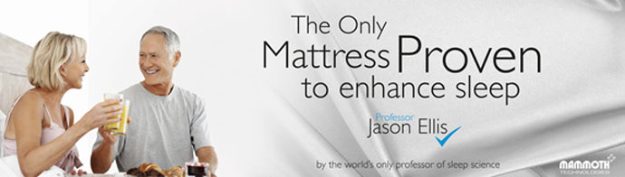 The only mattress proven to enhance sleep by JHason Ellis, the world’s only professor of sleep science