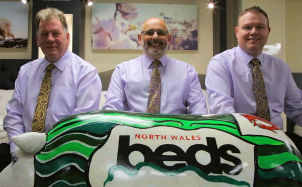 North Wales Beds staff at their store in Wrexham